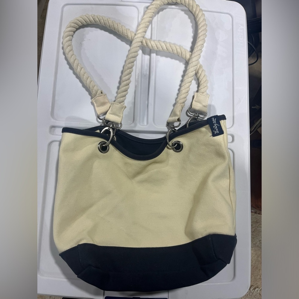 Small 31 canvas purse with rope handles
